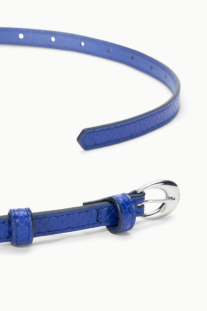 Slim Moon Buckle Belt - 13mm Cobalt | STAUD Latest