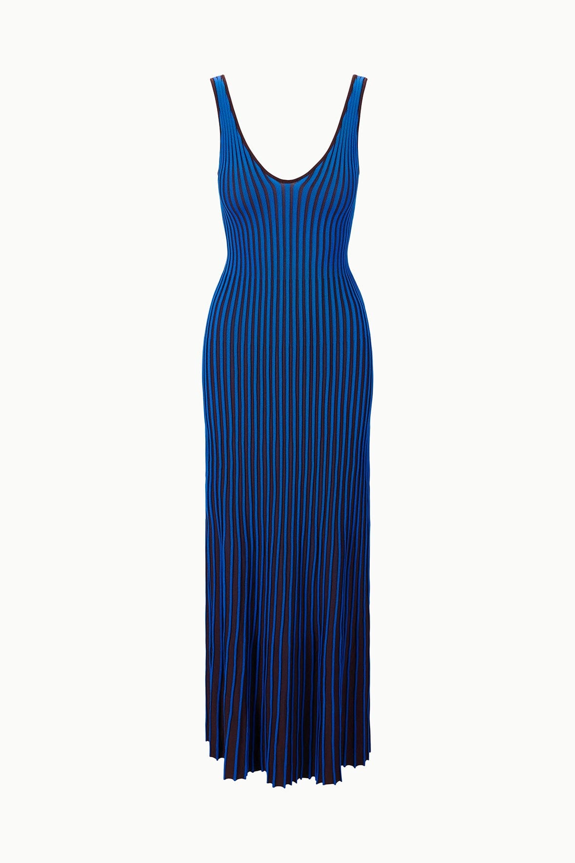 Claretta Dress Espresso Cobalt | STAUD Sale