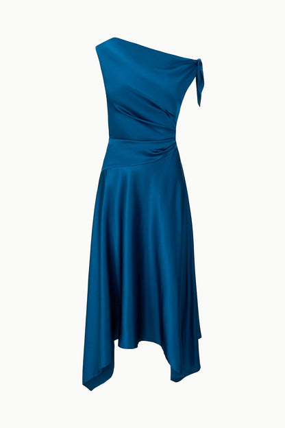 Portia Silk Dress Harbor | STAUD Recommended
