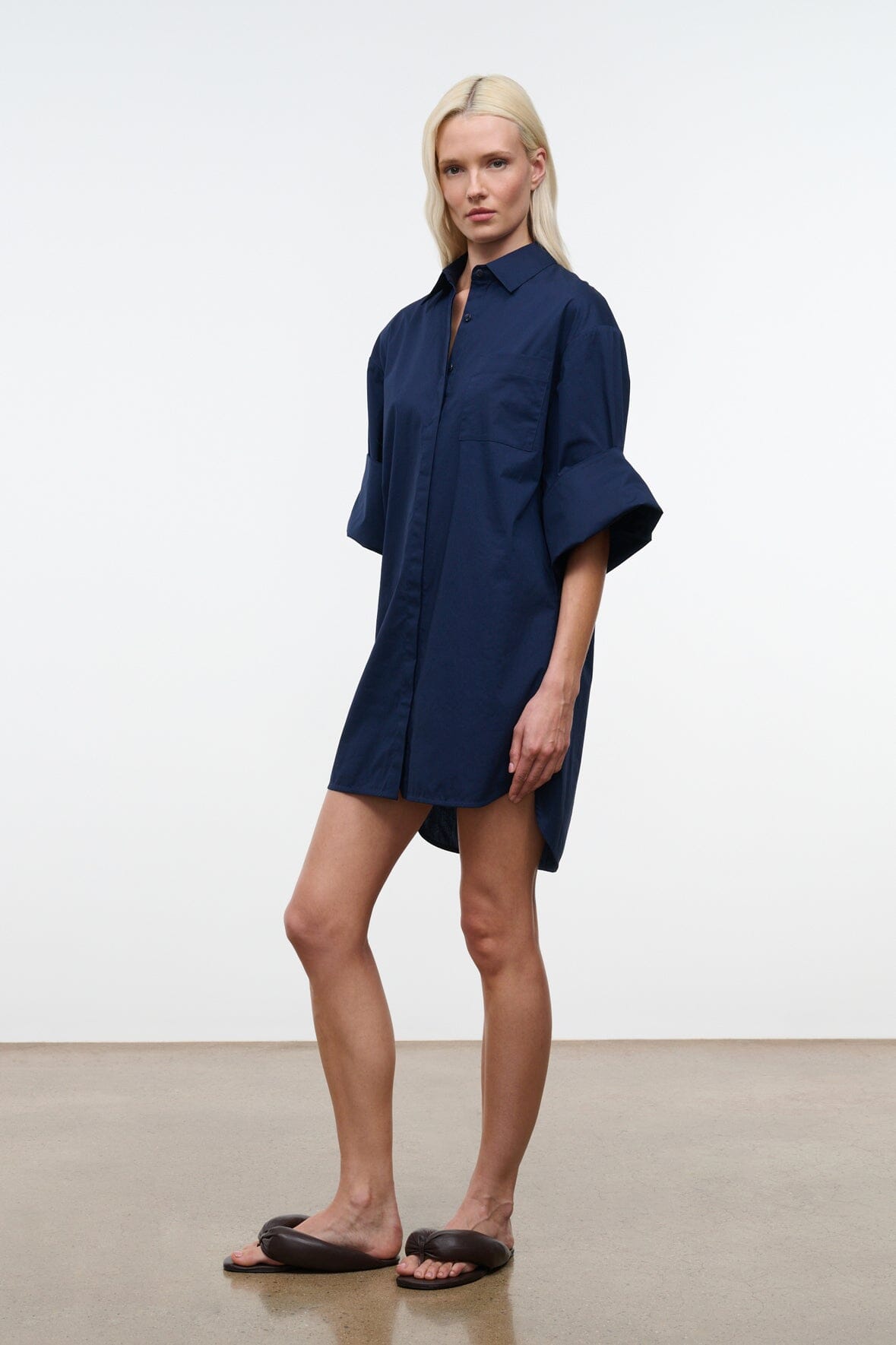 Nico Dress Navy | STAUD Featured