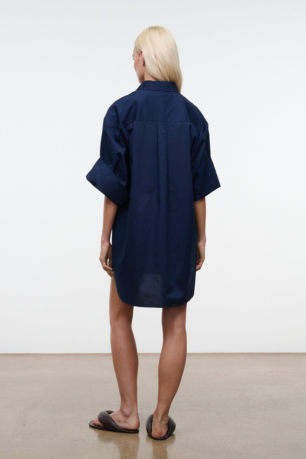 Nico Dress Navy | STAUD Featured