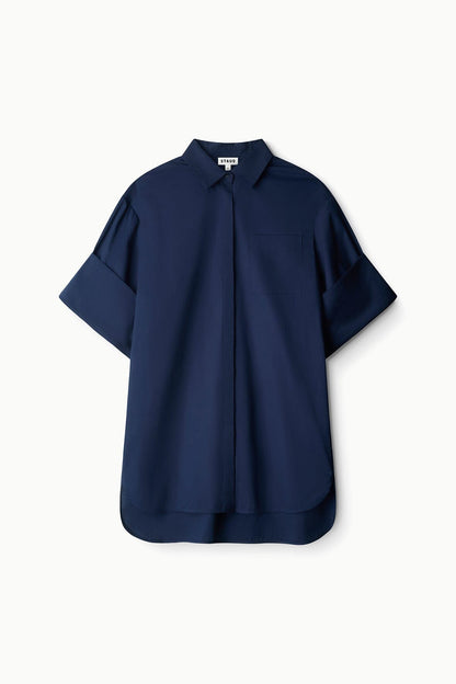 Nico Dress Navy | STAUD Featured