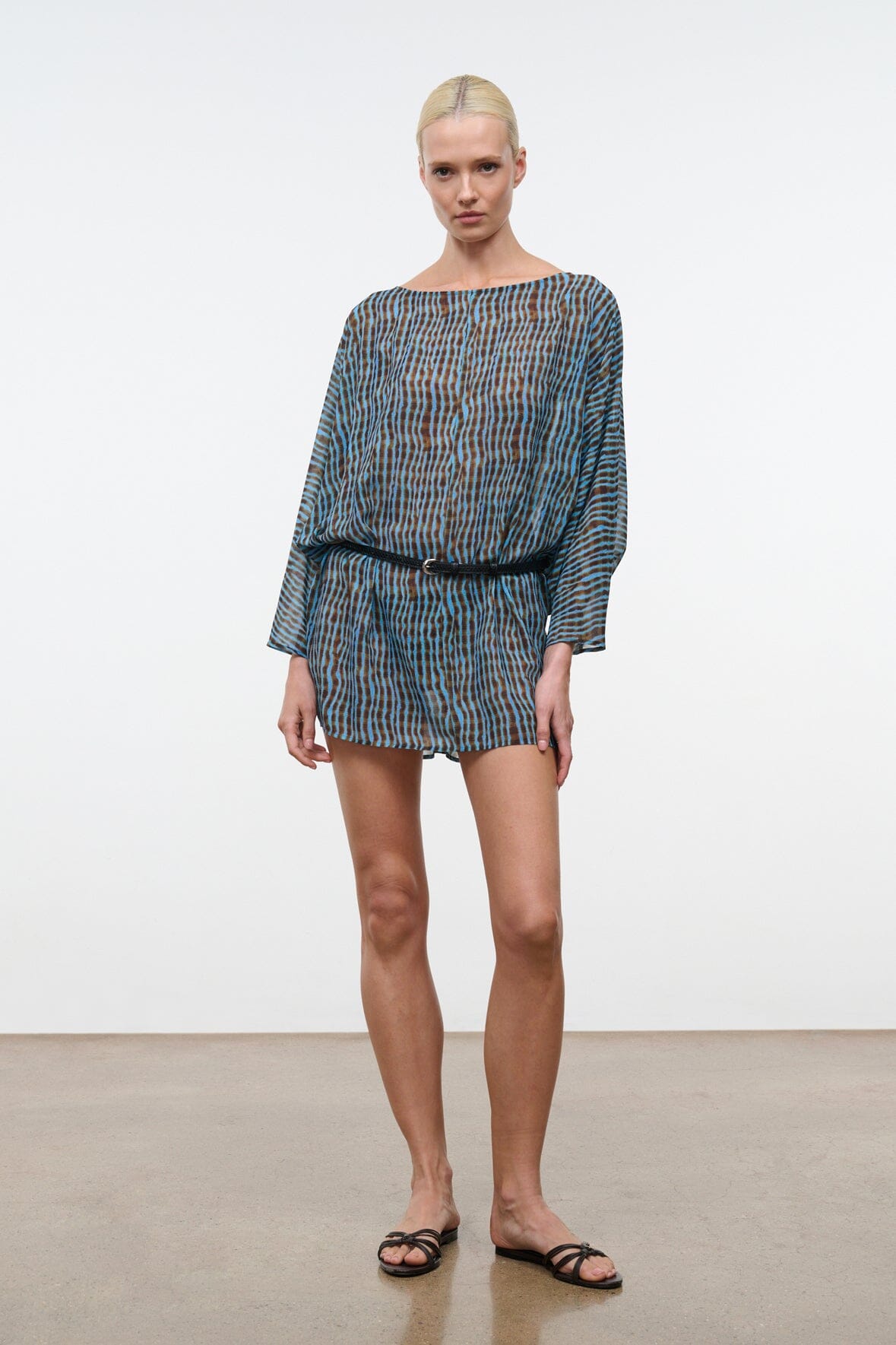 Nour Mini Dress Tidal Shell | STAUD Customer Favorite