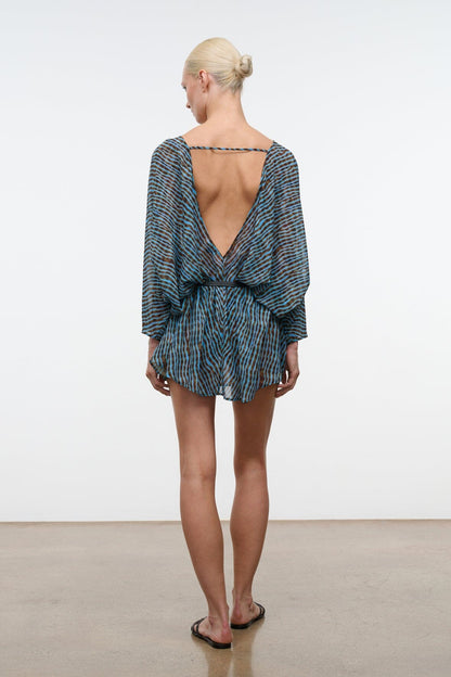 Nour Mini Dress Tidal Shell | STAUD Customer Favorite
