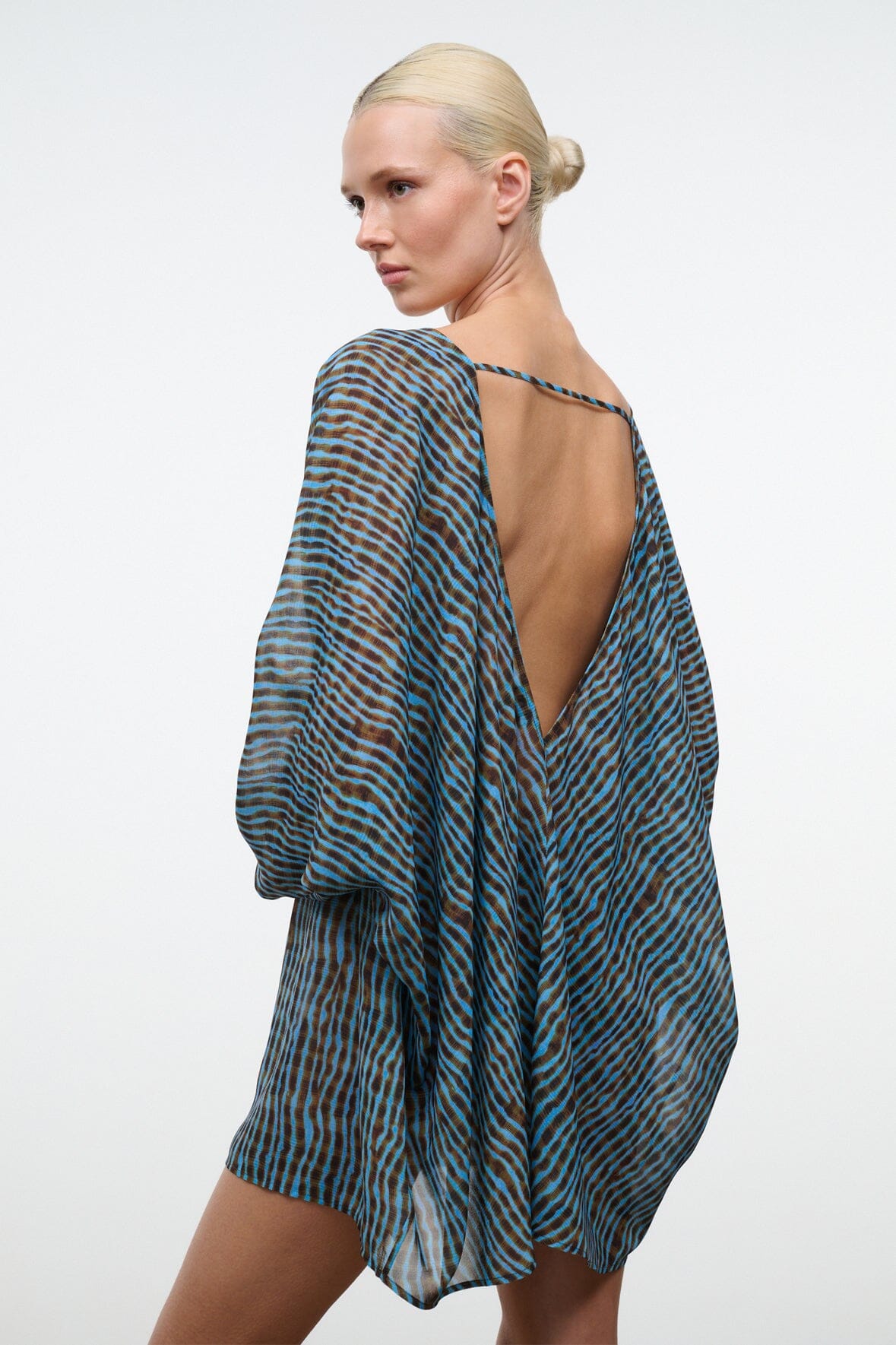 Nour Mini Dress Tidal Shell | STAUD Customer Favorite