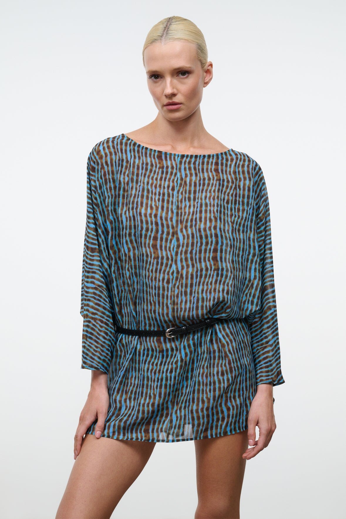 Nour Mini Dress Tidal Shell | STAUD Customer Favorite