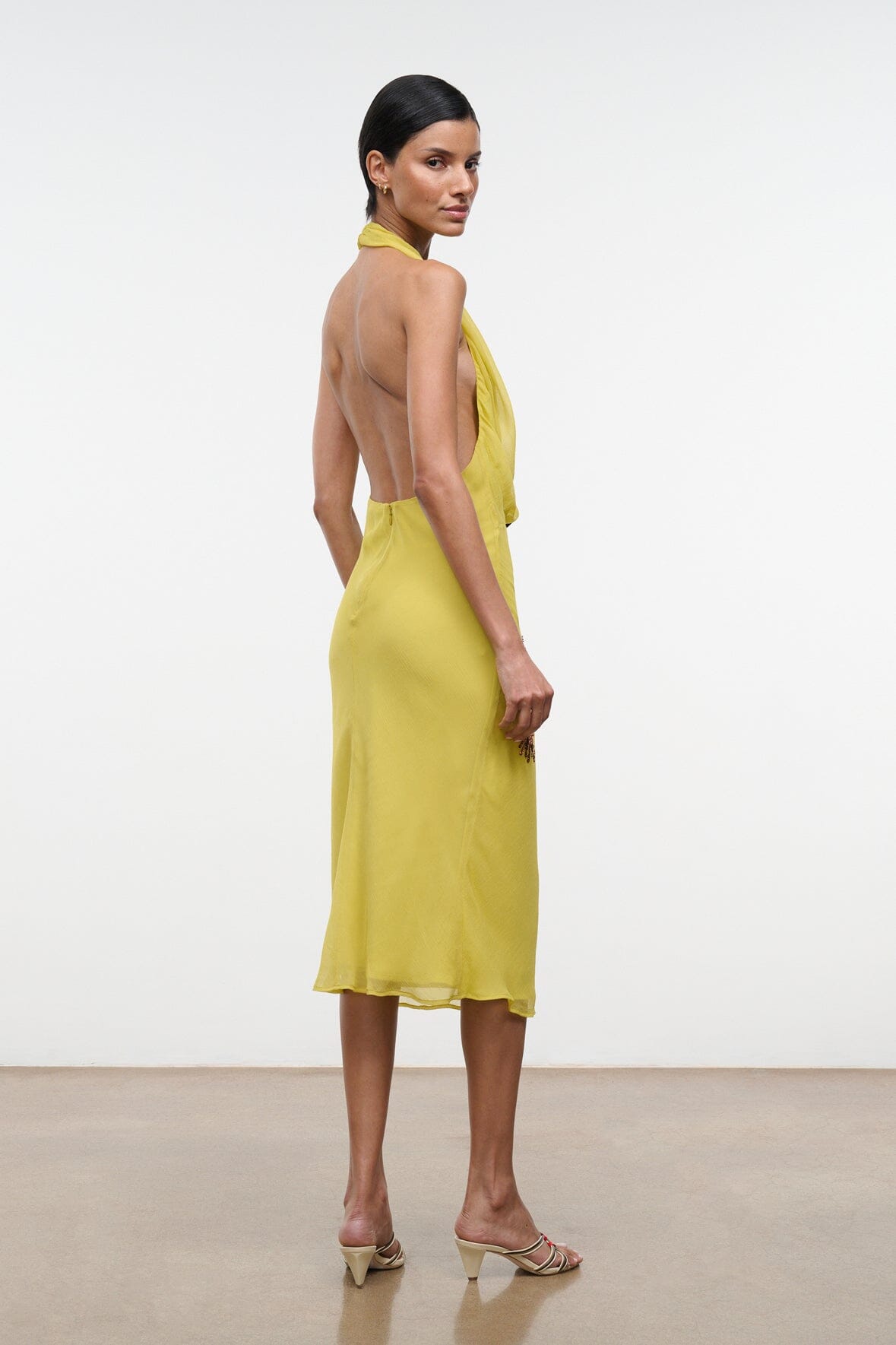 Simona Dress Citron | STAUD Trusted