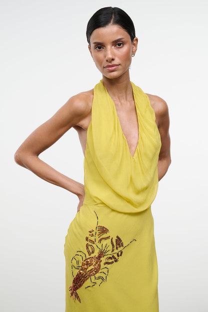 Simona Dress Citron | STAUD Trusted