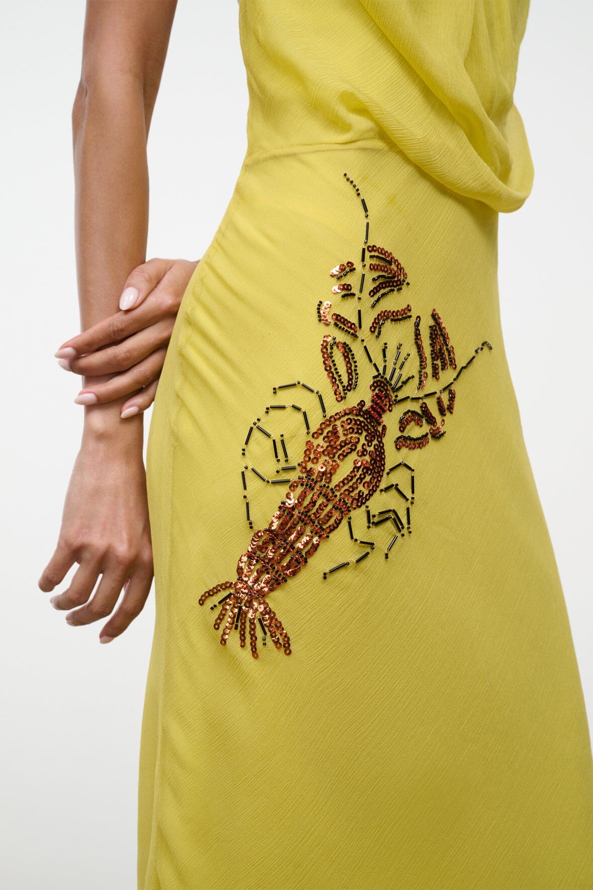 Simona Dress Citron | STAUD Trusted