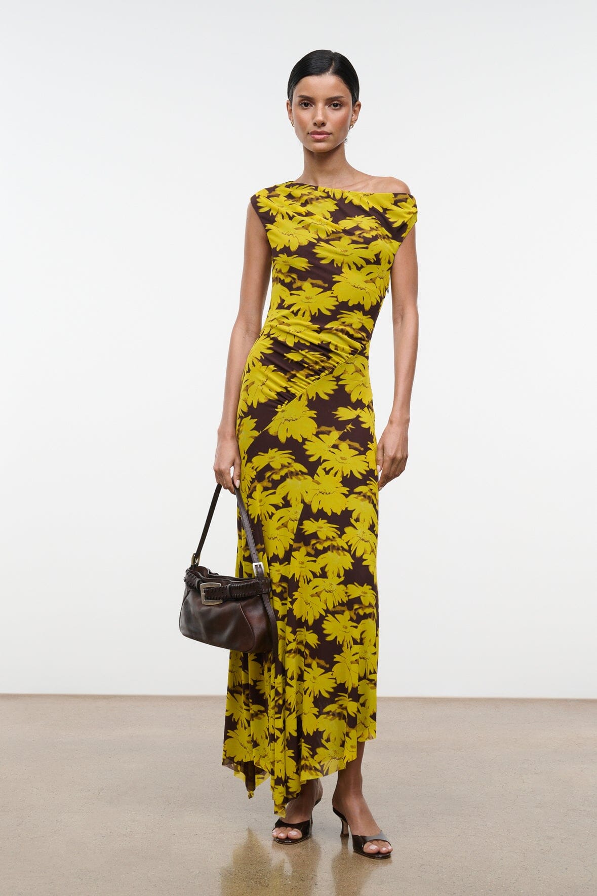 Amaris Dress Golden Daisy | STAUD Classic