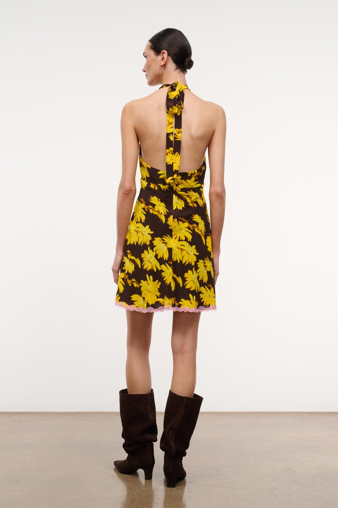 Lucca Mini Dress Golden Daisy | STAUD Top Pick