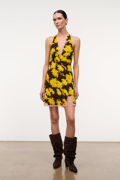 Lucca Mini Dress Golden Daisy | STAUD Top Pick