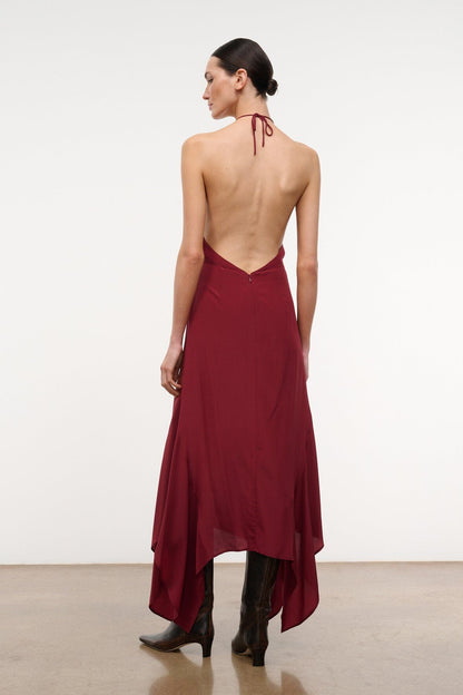 Bianca Silk Dress Pinot | STAUD Premium