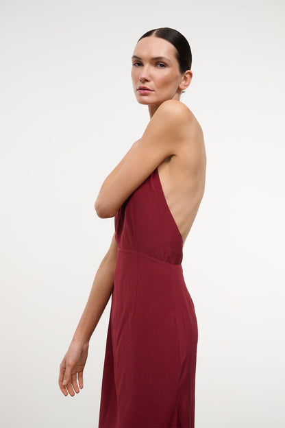 Bianca Silk Dress Pinot | STAUD Premium