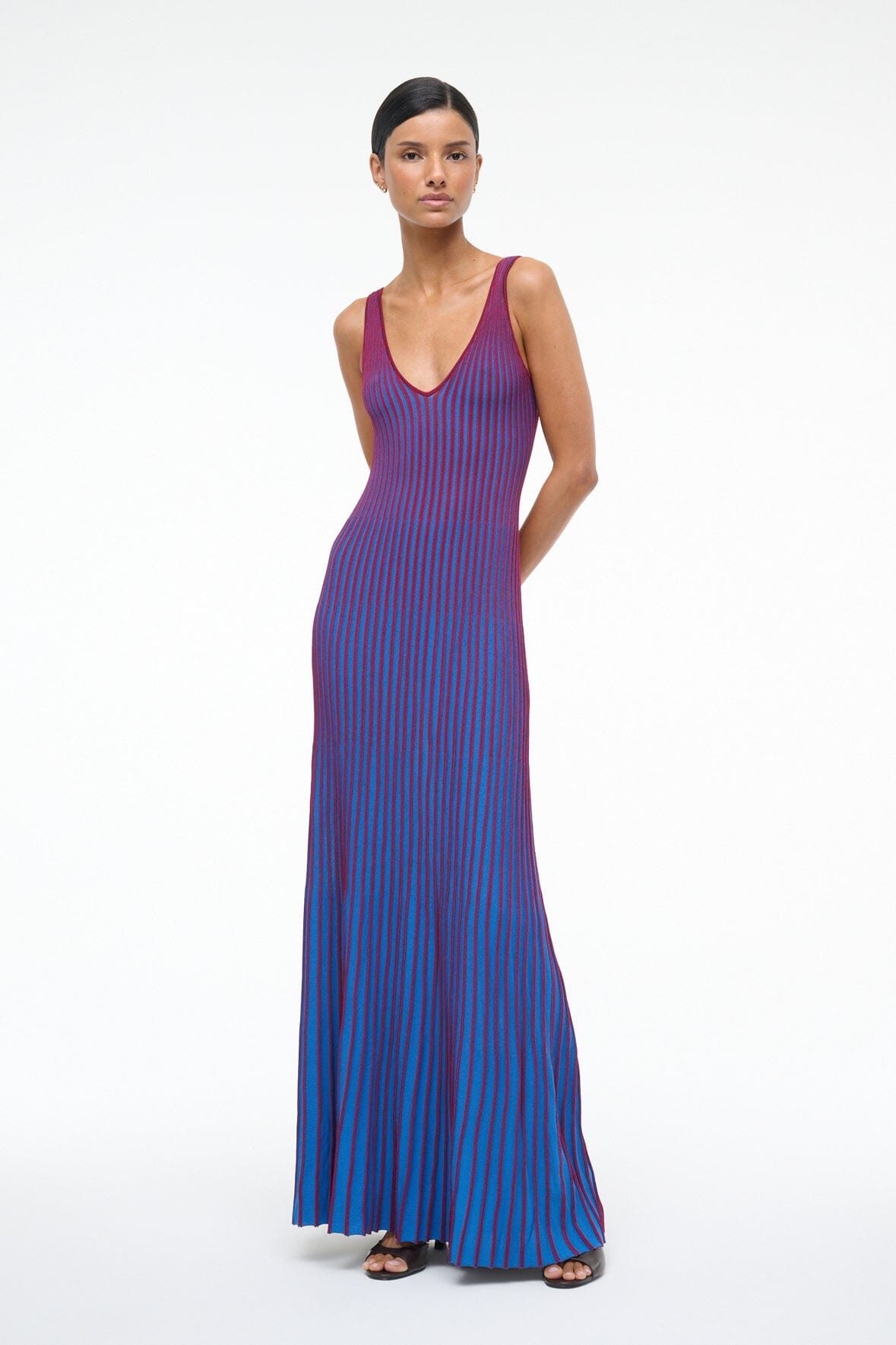 Claretta Dress Atlas | STAUD Classic