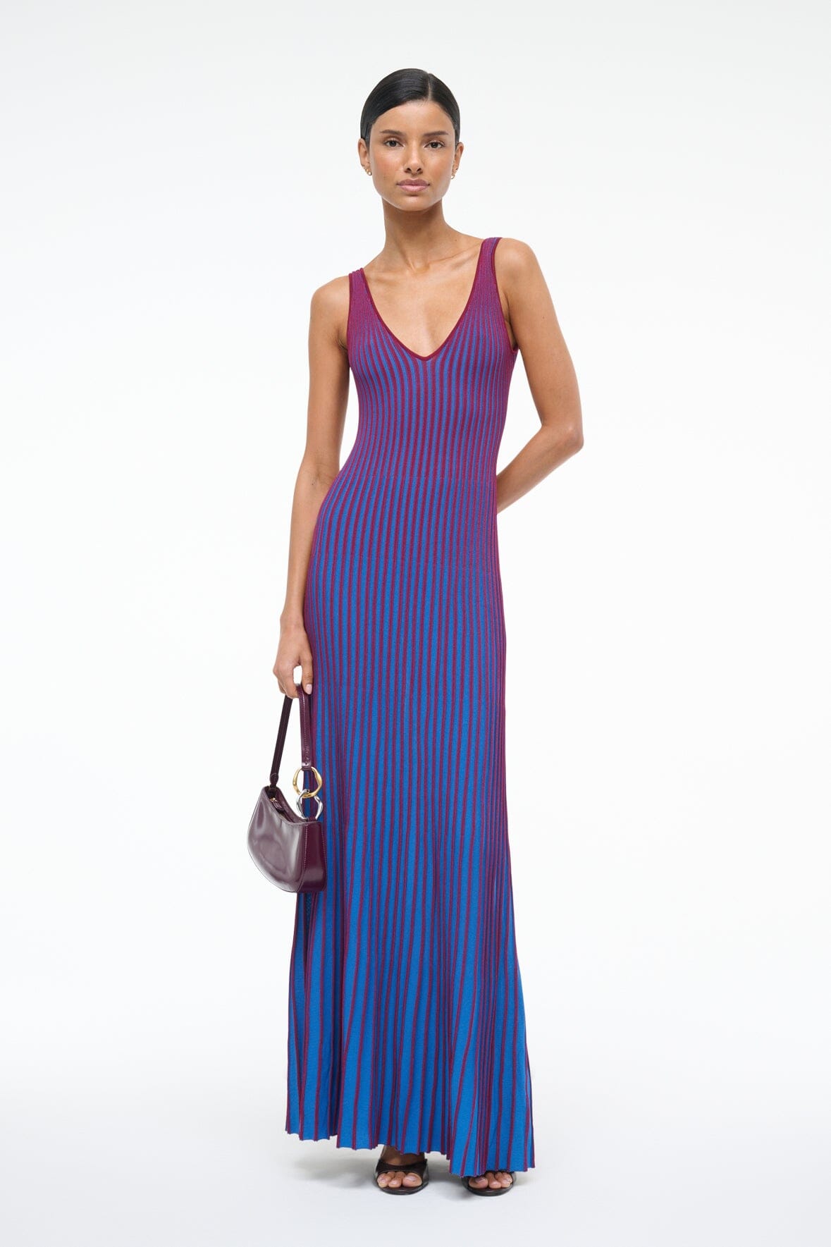 Claretta Dress Atlas | STAUD Classic