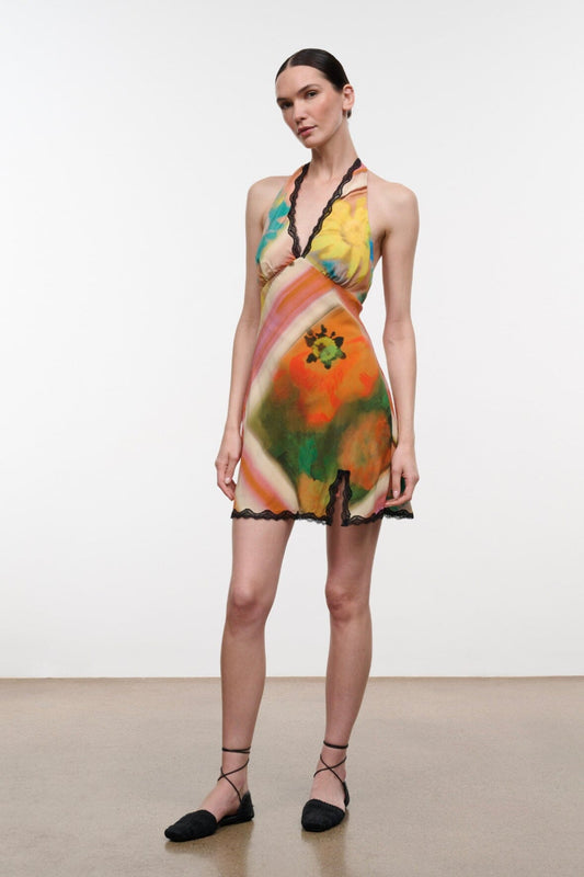 Lucca Mini Dress Superbloom Scarf | STAUD Customer Favorite