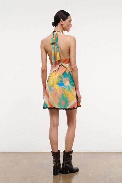 Lucca Mini Dress Superbloom Scarf | STAUD Customer Favorite