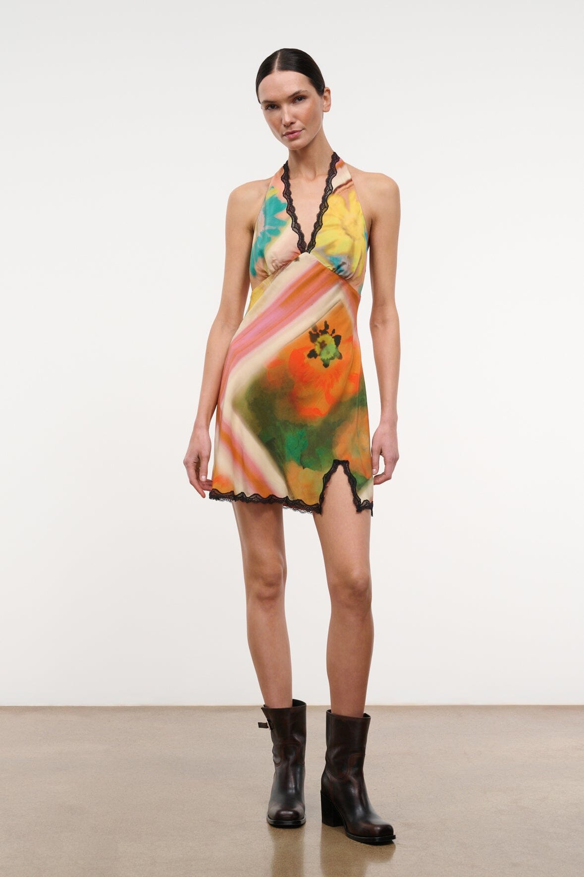 Lucca Mini Dress Superbloom Scarf | STAUD Customer Favorite