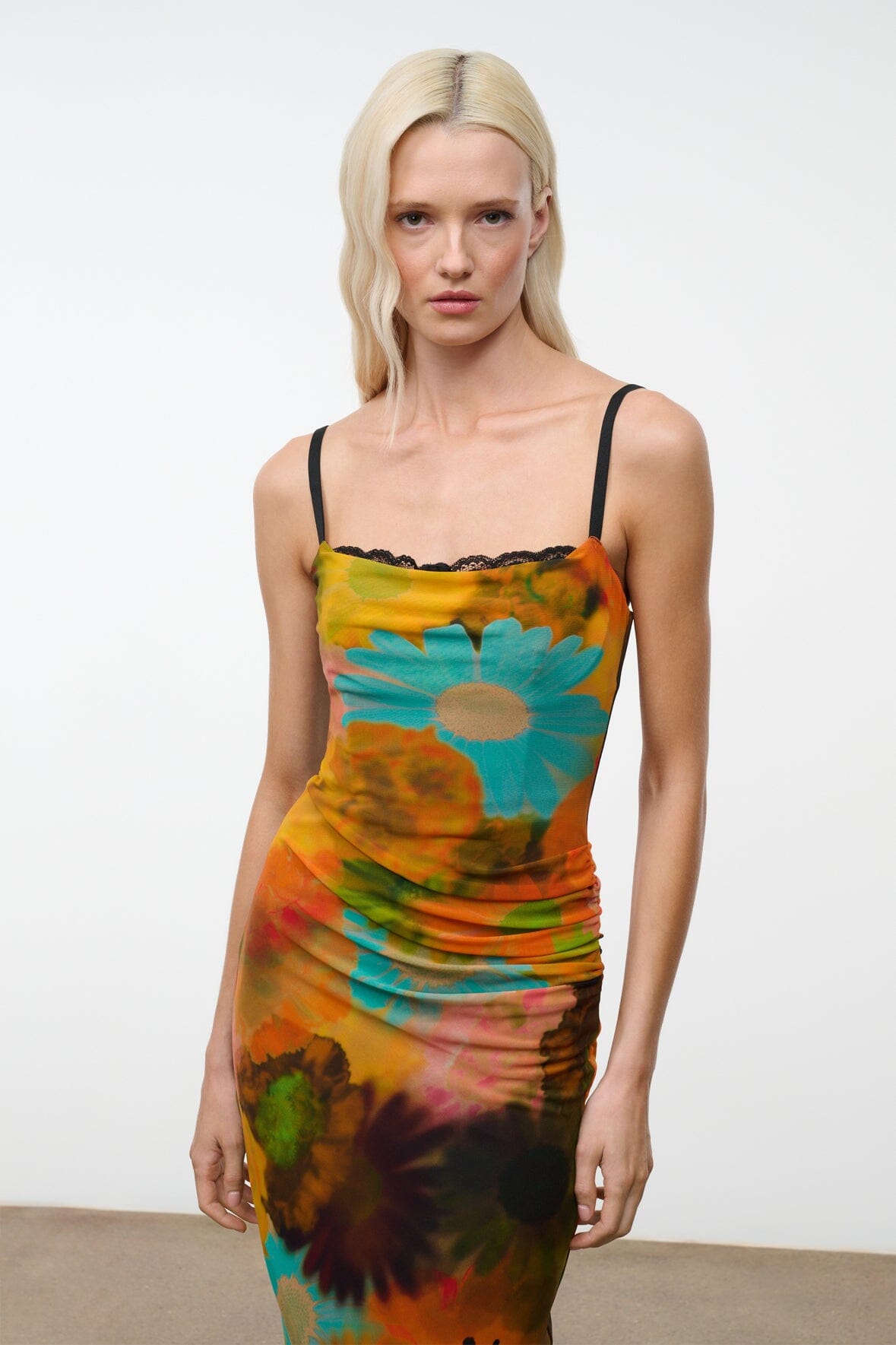 Evangeline Dress Superbloom | STAUD Sale