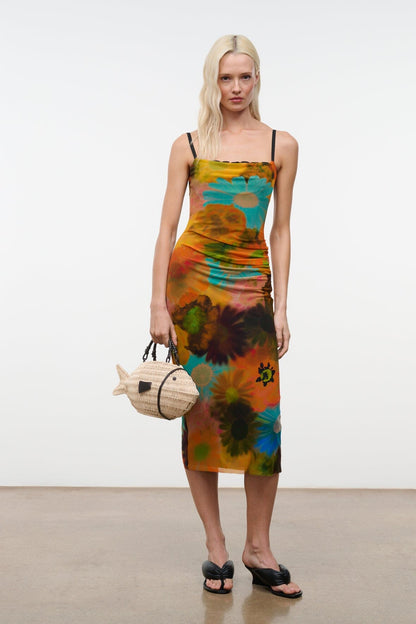 Evangeline Dress Superbloom | STAUD Sale
