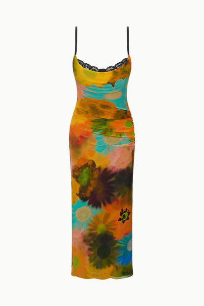 Evangeline Dress Superbloom | STAUD Sale
