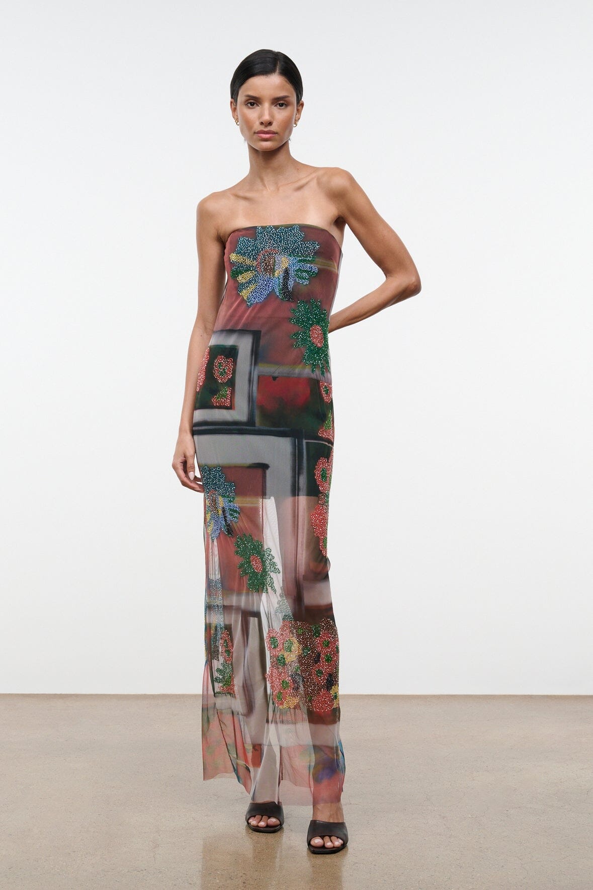 Liliana Dress Superbloom Scarf | STAUD Special Offer