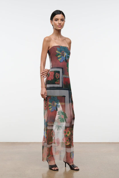 Liliana Dress Superbloom Scarf | STAUD Special Offer