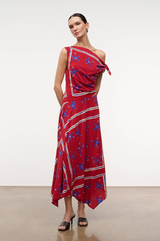 Portia Dress Painted Foulard | STAUD Exclusive