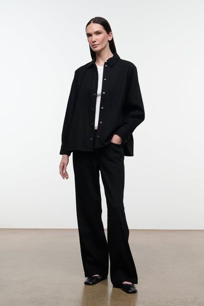 Myles Shirt Jacket Black | STAUD Best Price