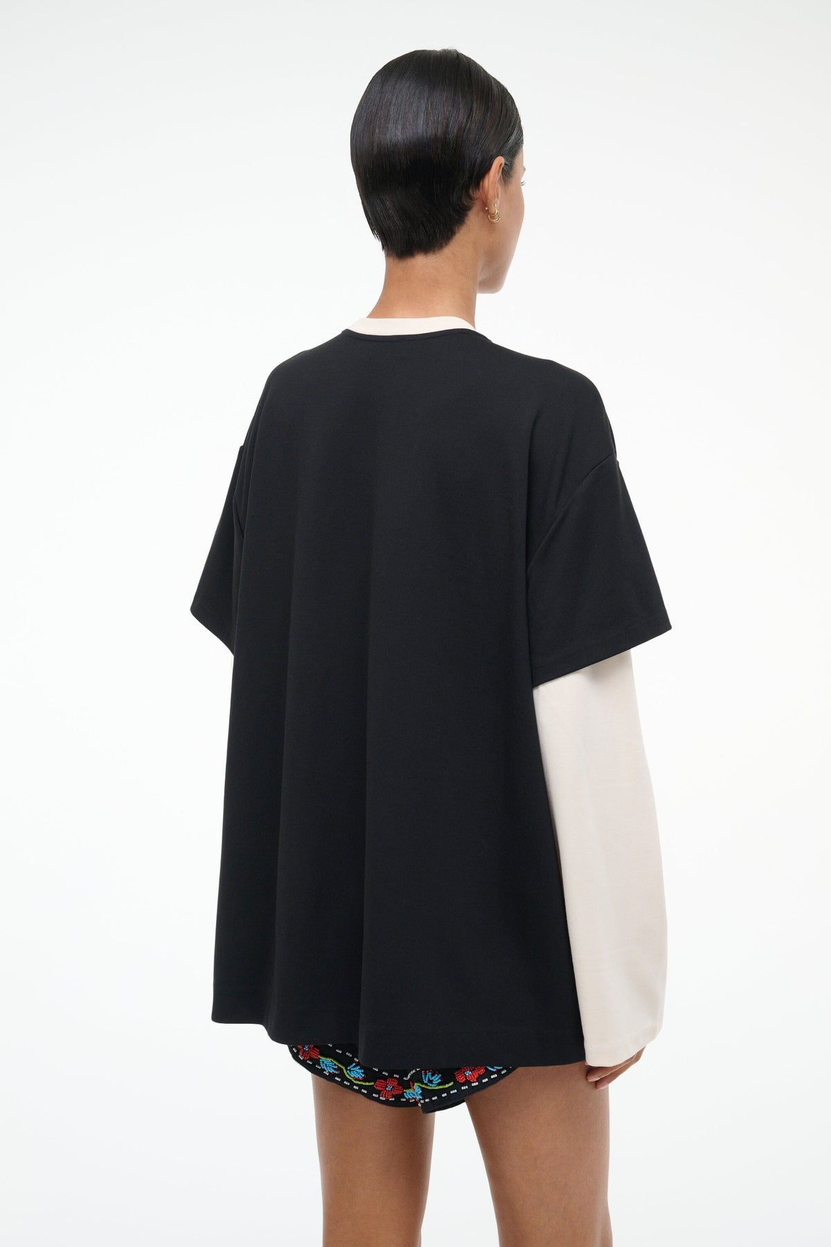 William Tee Black/Ecru | STAUD Premium
