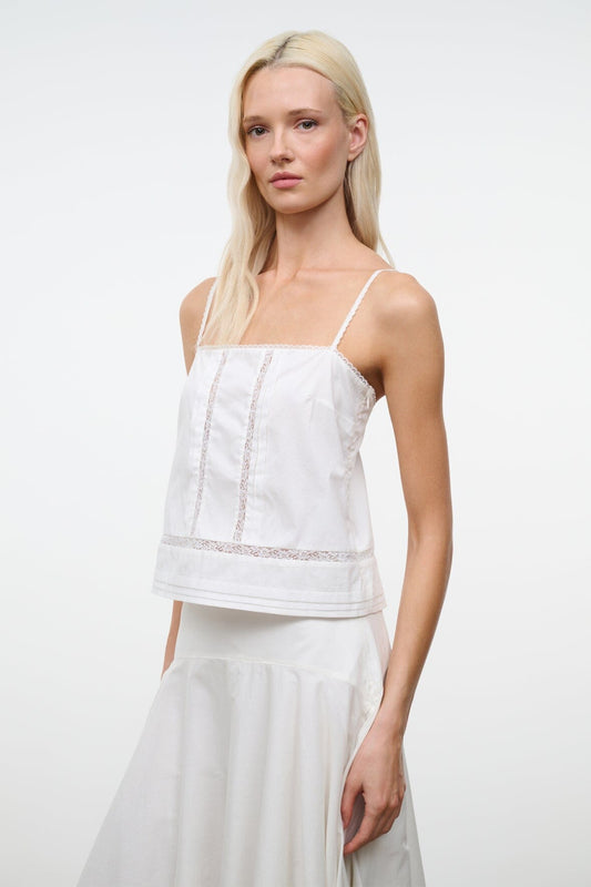 Corinna Top Ivory | STAUD Trusted