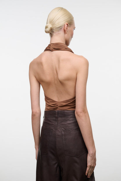Monay Bodysuit Cigar | STAUD Best Seller