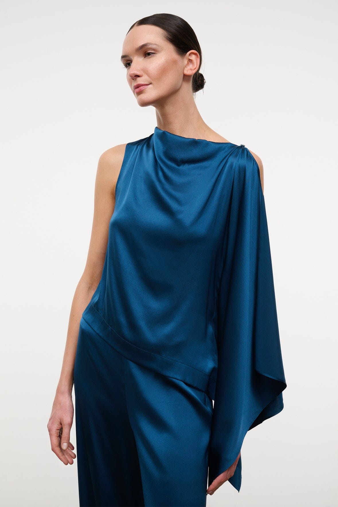 Sabina Silk Top Harbor | STAUD Customer Favorite