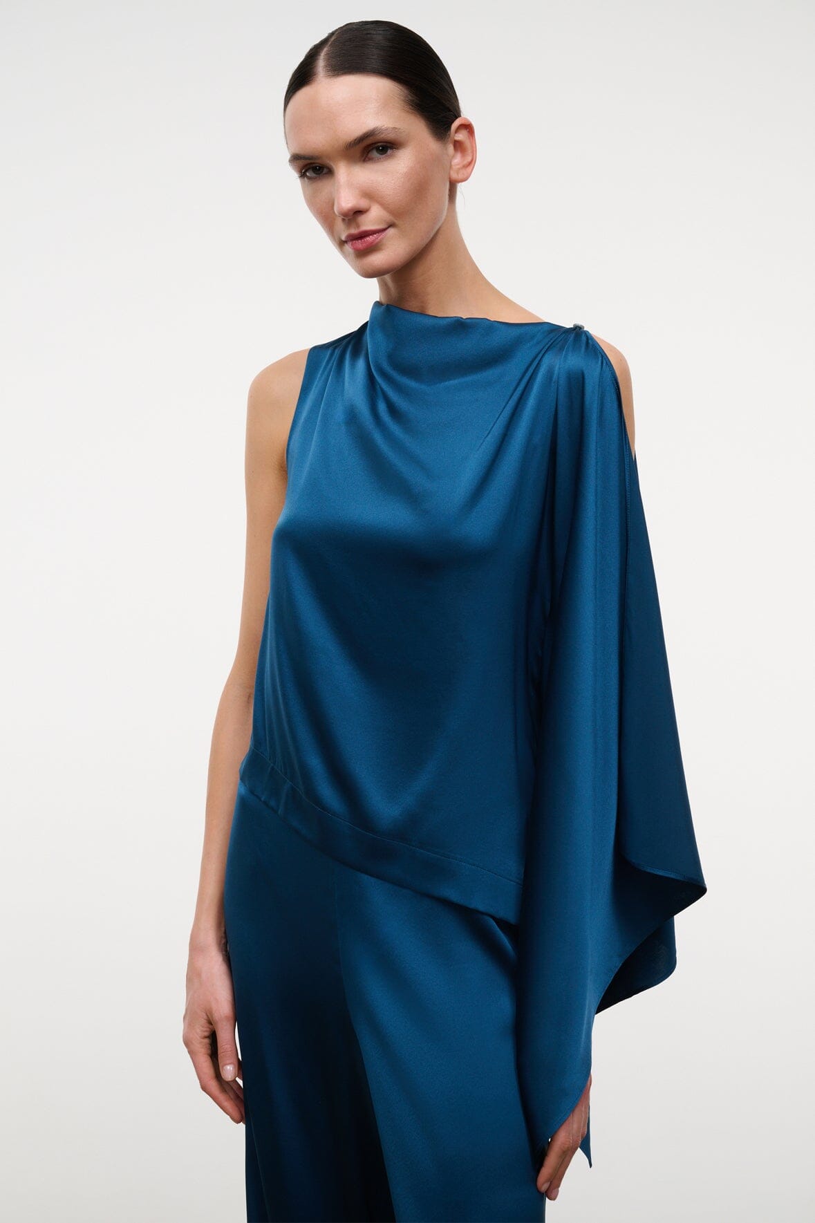 Sabina Silk Top Harbor | STAUD Customer Favorite