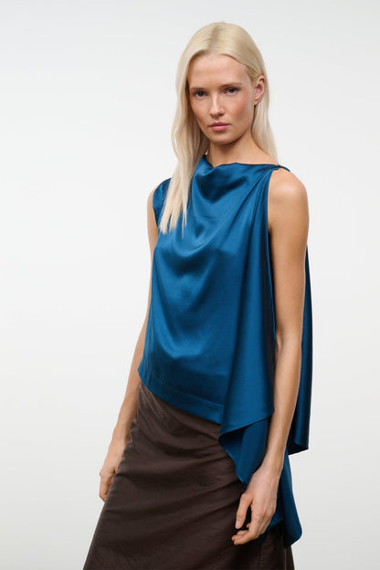 Sabina Silk Top Harbor | STAUD Customer Favorite