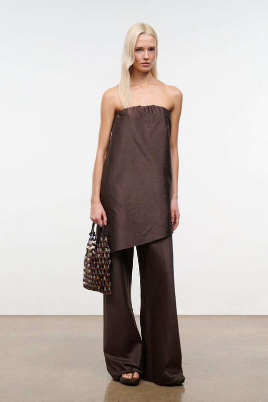 Georgia Silk Convertible Top Earth | STAUD Classic