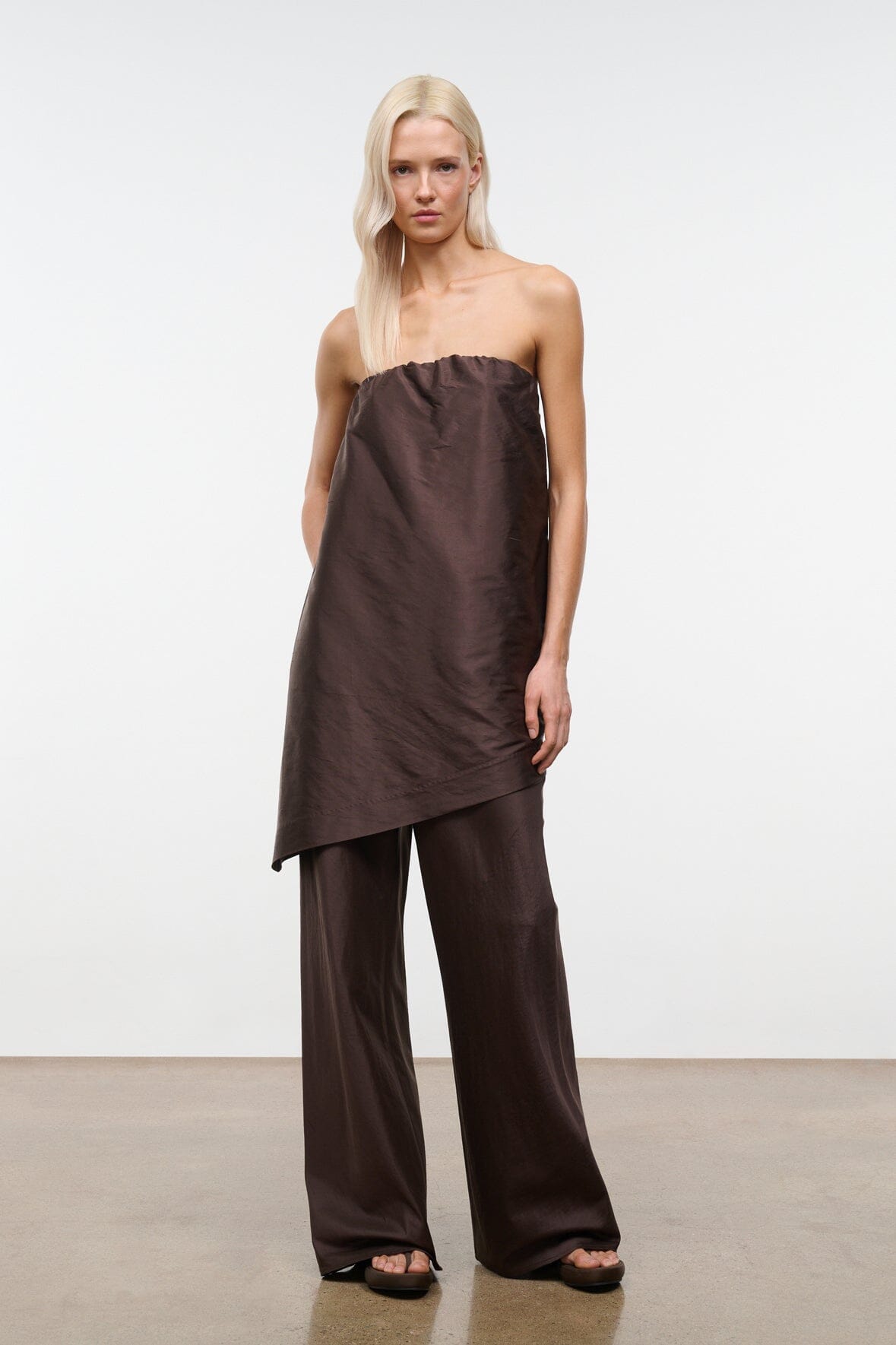 Georgia Silk Convertible Top Earth | STAUD Classic