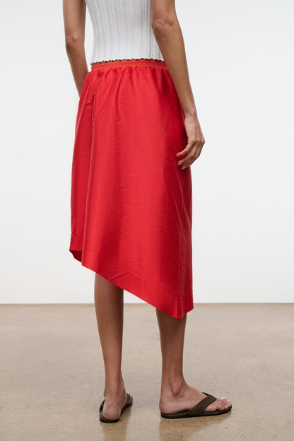 Georgia Silk Convertible Top Red Rose | STAUD Classic