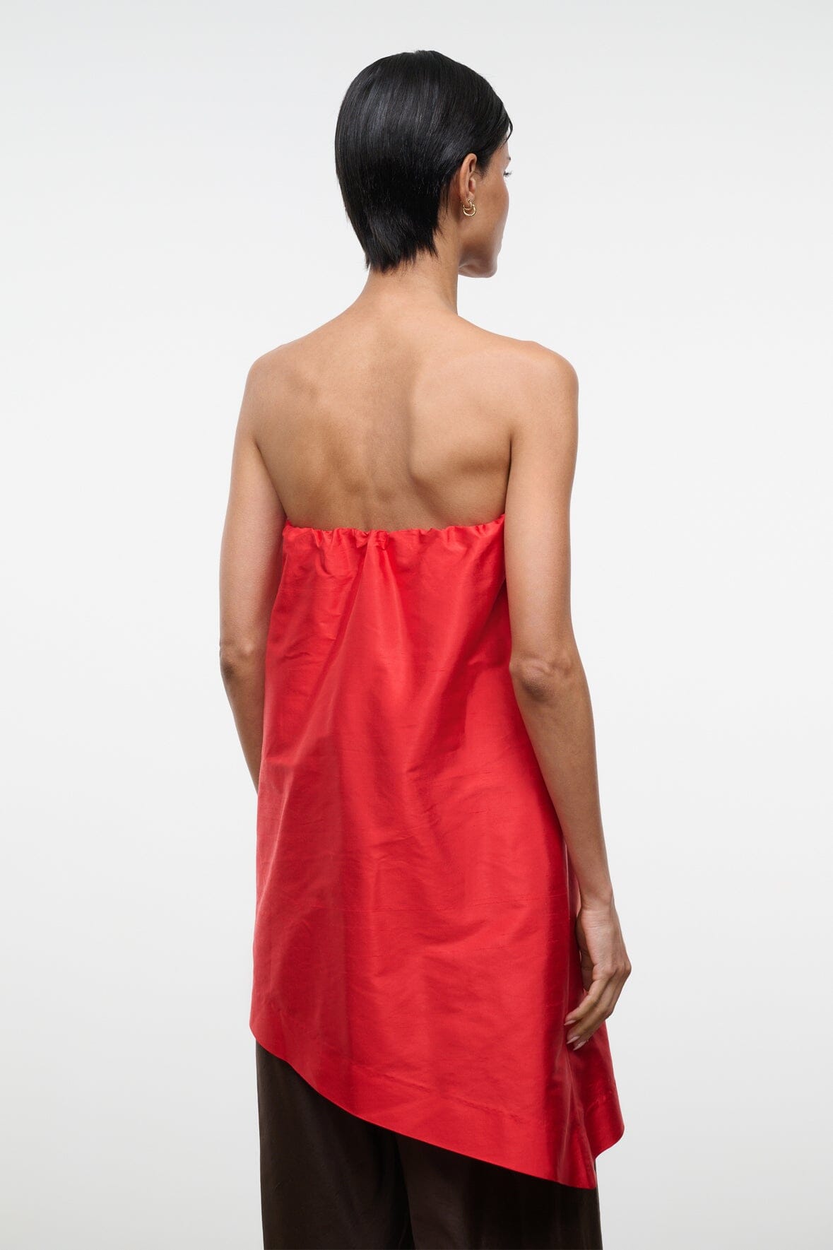 Georgia Silk Convertible Top Red Rose | STAUD Classic
