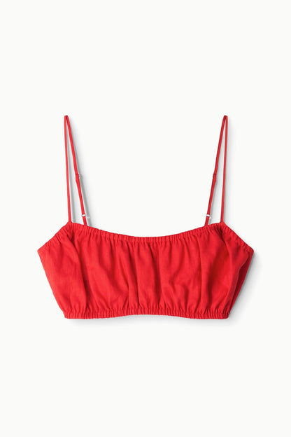 Fiore Linen Top Tomato | STAUD Discount