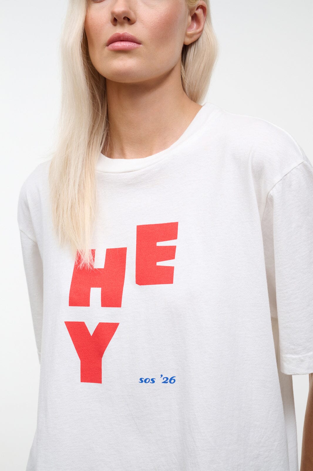 Liam Relaxed Tee Hey | STAUD Sale