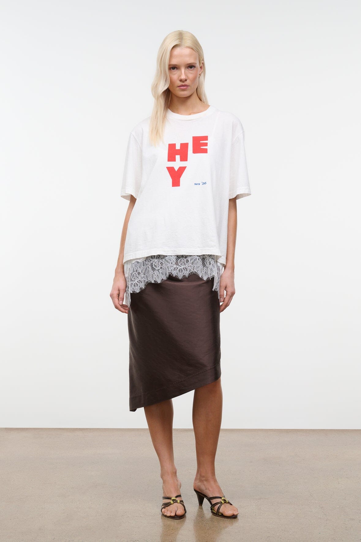 Liam Relaxed Tee Hey | STAUD Sale