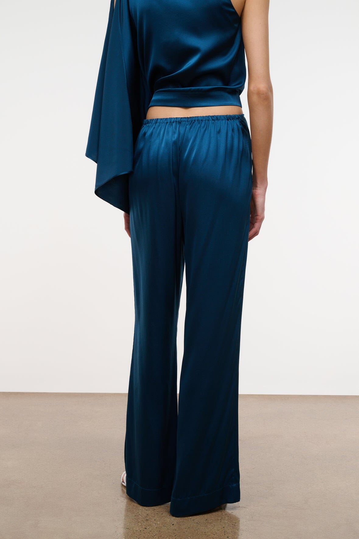 Stroll Silk Pant Harbor | STAUD Essential