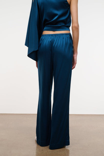 Stroll Silk Pant Harbor | STAUD Essential