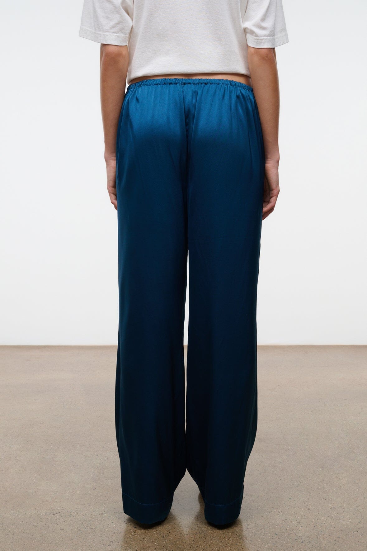 Stroll Silk Pant Harbor | STAUD Essential
