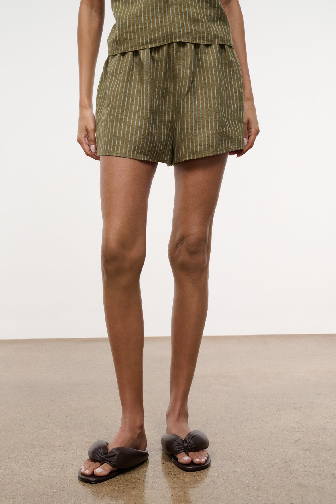 Paddle Linen Short Porto Stripe | STAUD Recommended