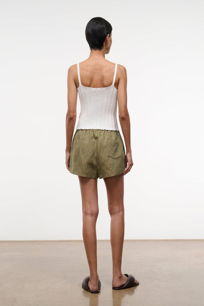 Paddle Linen Short Porto Stripe | STAUD Recommended