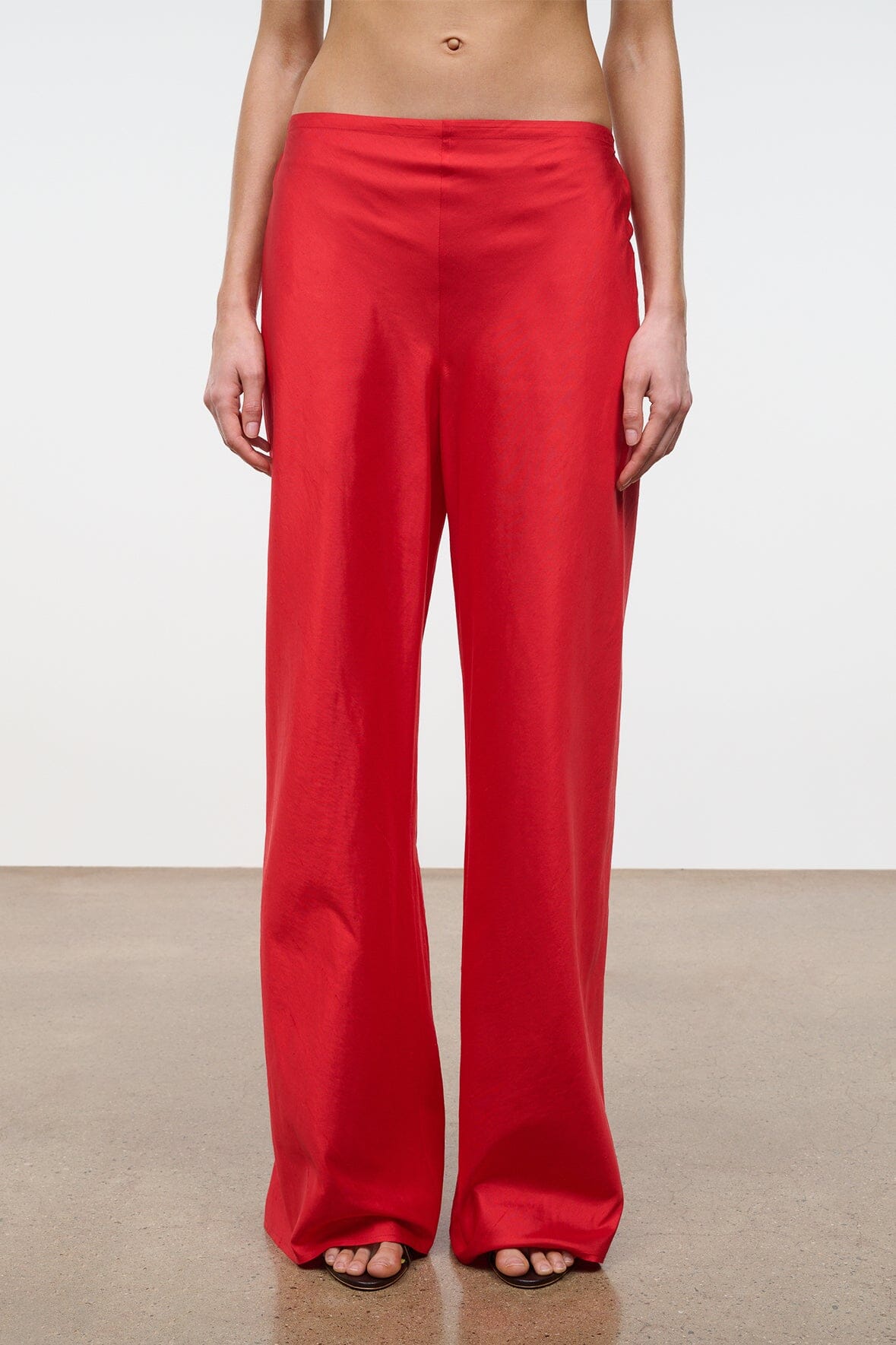 Stroll Silk Pant Red Rose | STAUD Top Pick