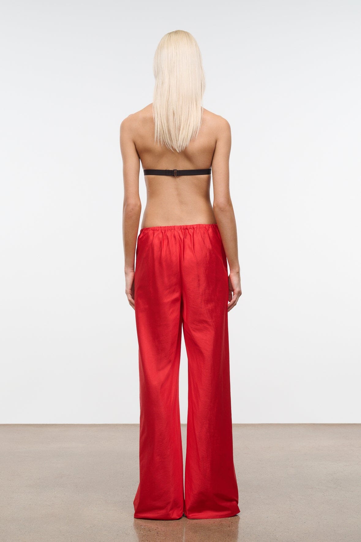 Stroll Silk Pant Red Rose | STAUD Top Pick